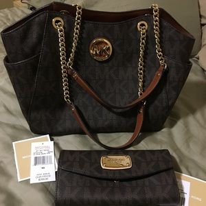 Michael Kors purse and wallet